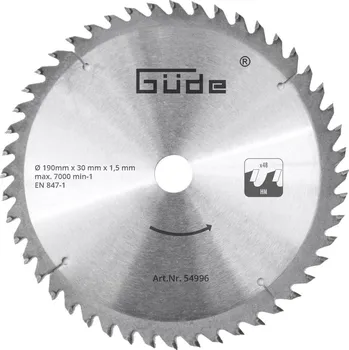 Pilový kotouč GUDE GÜDE Pilový kotouč 190 X 30 mm, 48 z