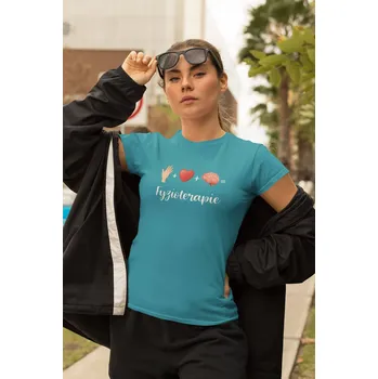 Dámské tričko Dámské tričko Fyzioterapie Barva: Tyrkysová, Velikost: M