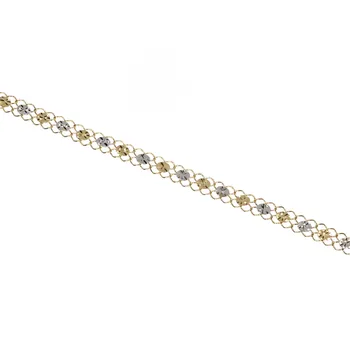 Řetízek Zlatnictví Helios Zlatý kombinovaný náhrdelník B50765