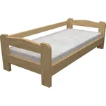 Dřevěná postel Libor se zábranou 80x200 cm smrk
