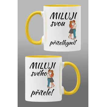 Hrnky pro zamilované Miluji svého přítele/svou přítelkyni Barva: Žlutá