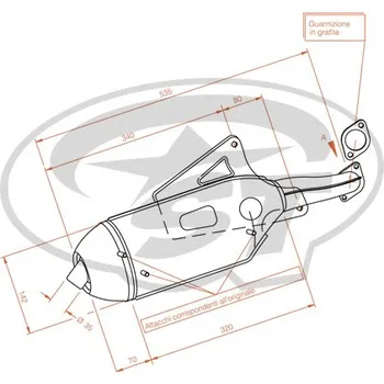 Motodíl Výfuk LeoVince Sito Plus, Piaggio Skipper 125-150ccm 2T S0229