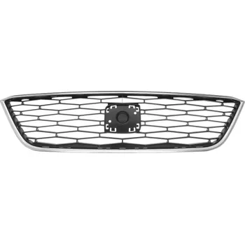 Nárazník přední mřížka, černá s chromovou lištou [12-]