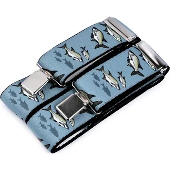 Kšandy Stoklasa Šle rybářské modrošedé světlé 120 cm