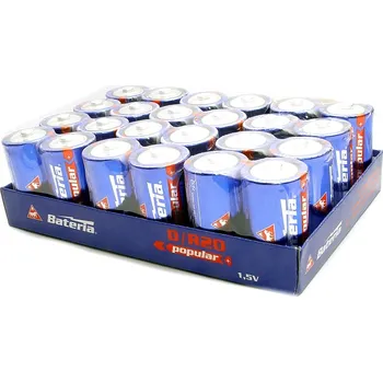 Článková baterie Bateria Baterie R20 D velké balení 24ks