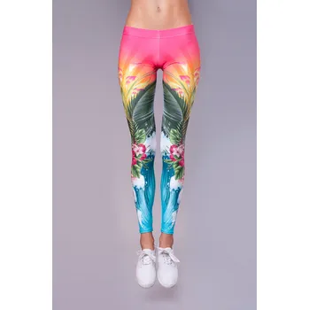 Dámské legíny Luxusní legíny ALOHA DEEP TRIP S