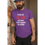 Pánské tričko Trvalo mi 55 let Barva: Fialová, Velikost: 3XL