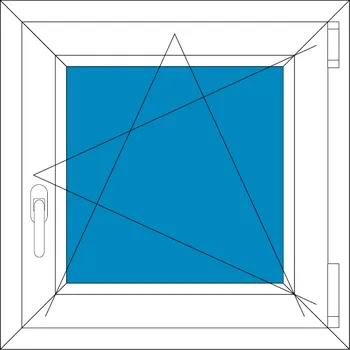 Okno Plastové okno 120x150 cm Otevírací a sklopné Ekosun 7 Swisspacer Ultimate BARVA PROFILU: Bílá - Bílá
