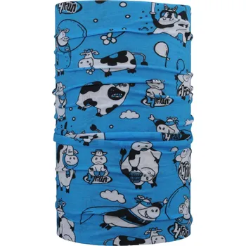 4Fun FUNNY COW BLUE LETNÍ DĚTSKÝ MULTIFUNKČNÍ ŠÁTEK Kolekce: Standard Kid