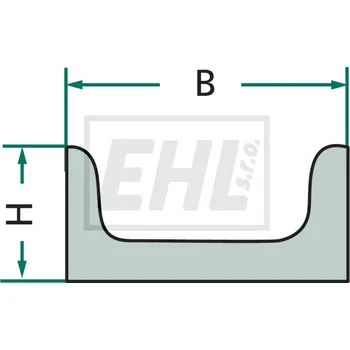 Stavební profil Hřeblová lišta 7554-151904