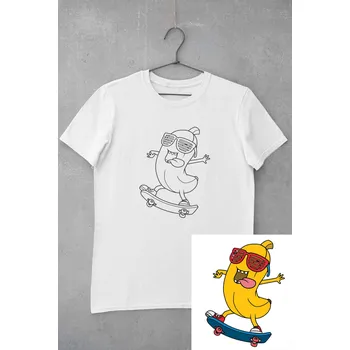 Dívčí tričko Dětské tričko vymaluj si Banán Velikost: 122