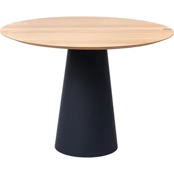 Jídelní stůl Dubový jídelní stůl Marco Barotti 110 cm s matnou černou podnoží