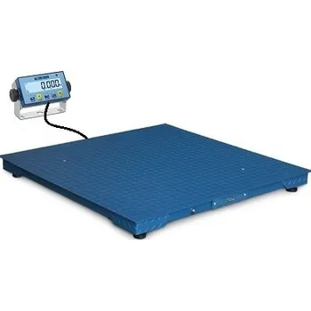 Průmyslová váha plošinová váha FLB 1500kg / 500g, 1250 x 1250mm, lakovaná ocel (váha s rozměrem plošiny 1250x1250x120mm, včetně indikátoru DFWL, bez EU ověření)