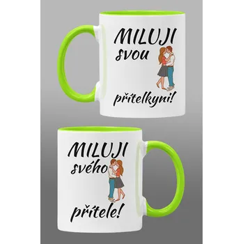 Hrnky pro zamilované Miluji svého přítele/svou přítelkyni Barva: Zelená