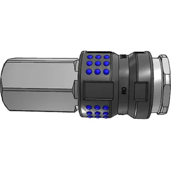 Příslušenství ke kompresoru Rychlospojka přímá jednostranně uzavíratelná G1/2"vni s ventilem Rectus Parker 1625KAIW21SPN