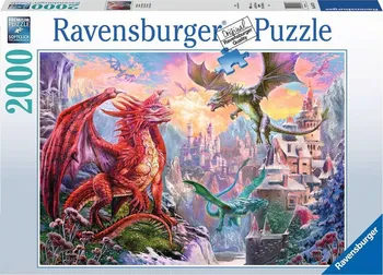 Puzzle Ravensburger Mystický drak 2000 dílků