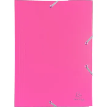 Archivační box Spisové desky s gumičkou Exacompta, A4 maxi, PP, růžové