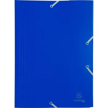 Archivační box Spisové desky s gumičkou Exacompta, A4 maxi, PP, modré
