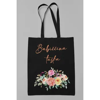 Bavlněná taška Babiččina taška Barva: Černá
