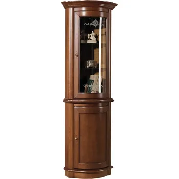 Vinotéka Rohová vitrína Afrodyta 1DS s rohovou komodou Afrodyta 1D