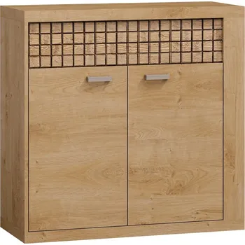 Komoda Eoshop Komoda 2D-1S TURAL P-7 dub ribbeck/vlnka