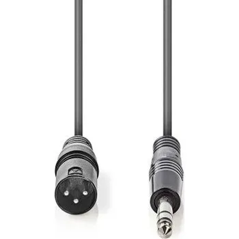 Počítačové příslušenství Nedis KABEL XLR/M 3pin -> JACK 6.35mm stereo 1.5m