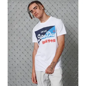 Pánské tričko Superdry Pánské Triko Vintage Logo Primary - Bílá - M