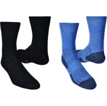 Pánské ponožky Ponožky VAVRYS Light Trek CMX 2-pack Barva: černá-modrá, Velikost: 34-36 EU