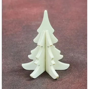 Vánoční dekorace Stromek skládací 3-dílný (55mm)