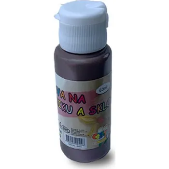 Speciální výtvarná barva Barva na sklo a keramiku 60ml- hnědá pálená