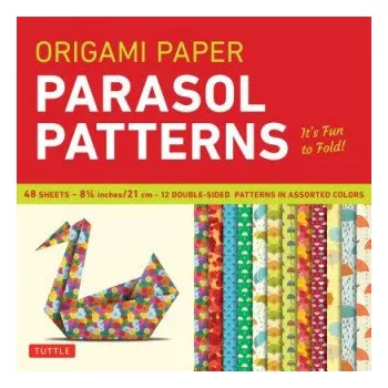 Origami Paper - Parasol Patterns - 8 1/4 inch - 48 Sheets: Tuttle Origami Paper: High-Quality Origami Sheets Printed with 12 Different Designs: Instructions for 8 Projects Included – Tuttle Publishing (EN)