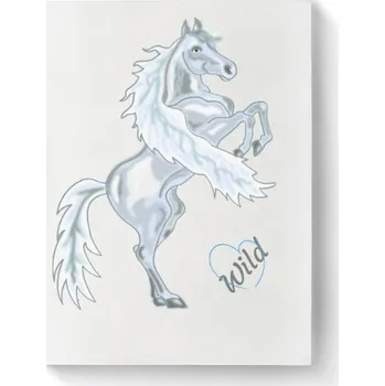 Obraz Fotoplátno 3:4 s potiskem Obraz - Bílý kůň