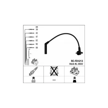 Zapalovací kabel Sada kabelů pro zapalování NGK RC-FD1213