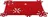Toro Plstěné prostírání 45 x 35 cm, červené