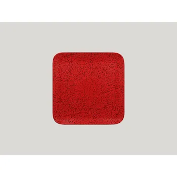 Talíř Ruby talíř čtvercový 22 x 22 cm - červená
