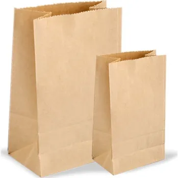 Svatební dekorace Papírový sáček natural - 30 x 15 x 10 cm