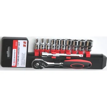 Nářadí pro automobil 12 Dílná sada nástrčných klíčů + ráčna 1/4" ENERGY NE00296