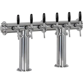 Příslušenství pro výčepní zařízení Varia-Plus Výčepní stojan TT6 nerez komplet kohouty pákové medailony standard dochlazení