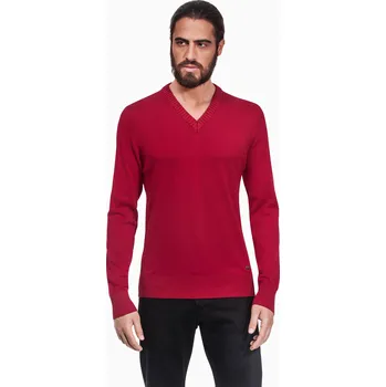 Pánský svetr Pánský svetr Vincenzo Boretti - vínově červený Velikost: S