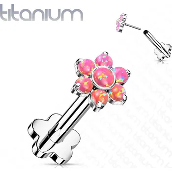 Piercing Šperky4U PUSH IN piercing do brady / ucha TITAN 1,2 x 8 mm - TIT1193-OP22