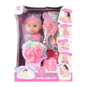 Panenka Miminko zvukové čůrací s doplňky