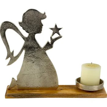 Svícen Svícen "ANDĚL S HVĚZDOU" 26cm