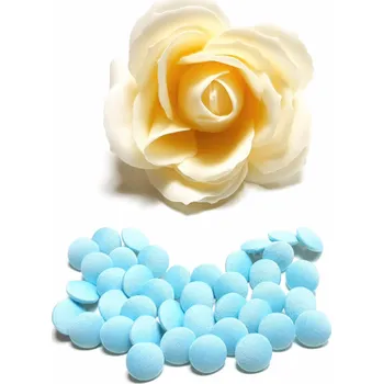 Knoflík Potažený knoflík - bledě modrý