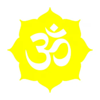 samolepka Náboženský symbol Hinduismus Óm 002 (05 - žlutá citron) SAMOLEPKA NA AUTO, NÁLEPKA, FÓLIE, POLEP, TUNING, VLASTNÍ TEXT, TISK, AUTOSAMOLEPKY.cz, POLEPY, OBRÁZEK, LOGO, 3D STICKERS