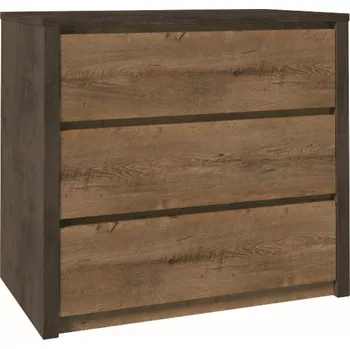 Komoda Eoshop Komoda Colorado S3K, dub lefkas / šedá, lamino