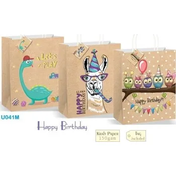 Dárková taška Dárková taška U041 M - kraft U 041 M