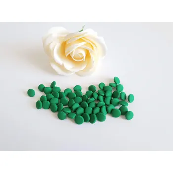 Knoflík Potažený knoflík - světlé zelený