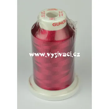 Nit vyšívací nit Gunold Sulky červená 1308, návin 1000m, viskóza Jednotka: 1 kón návin 1000m