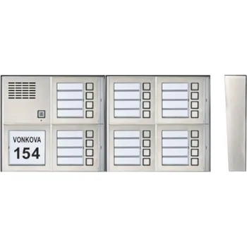 Poštovní schránka Zvonkové tablo TESLA GARANT na povrch - 24 účastníků