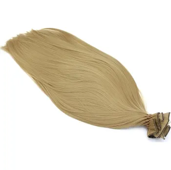 Příčesek Maxi clip in set z kanekalonu 70cm – přírodní blond